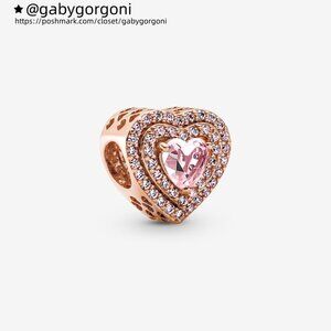 Pandora Sparkling Levelled Heart Charm